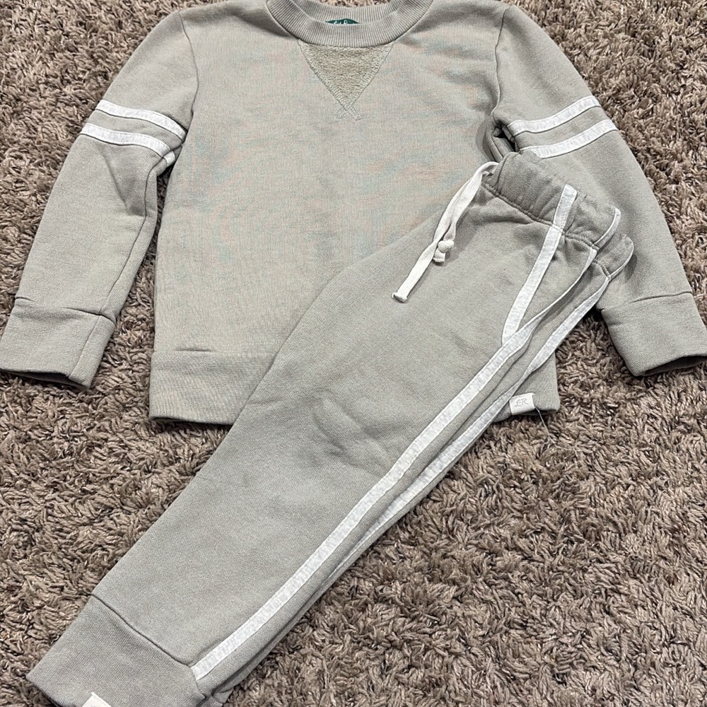 Kids Gray Sweatshirt and Joggers Set
